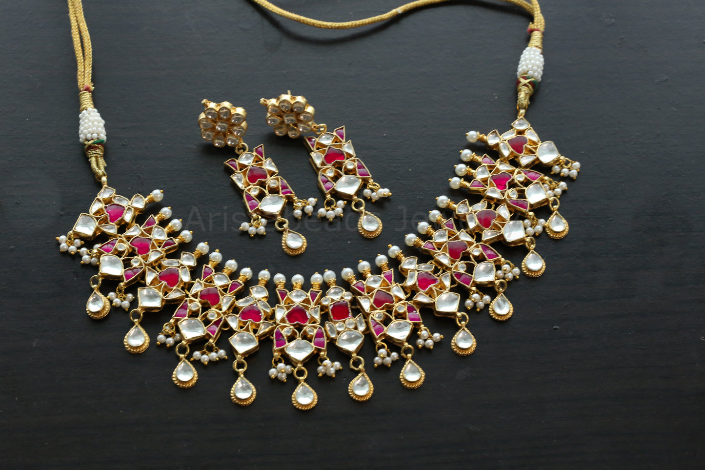 Handmade Pachi Kundan Necklace Set (ABJ-N101-26)