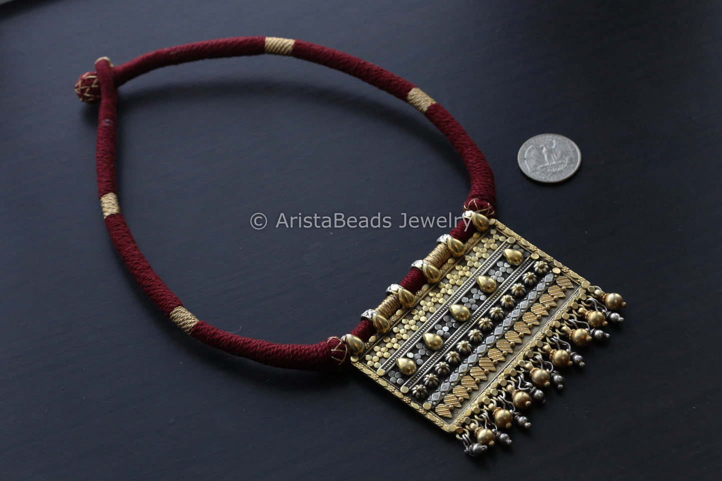 925 Sterling Silver Dual Tone Necklace