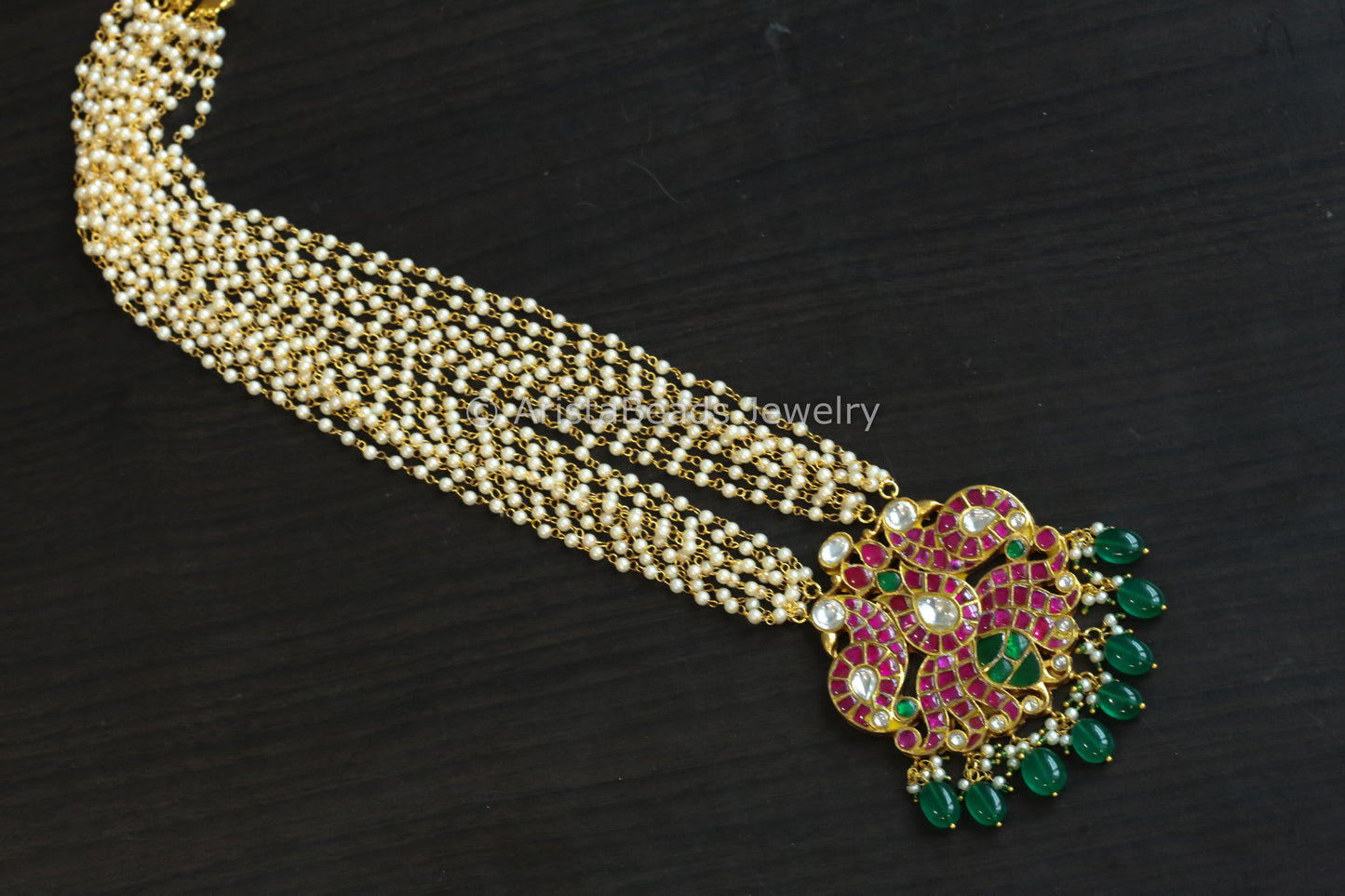 Kundan Jadau Peacock Necklace