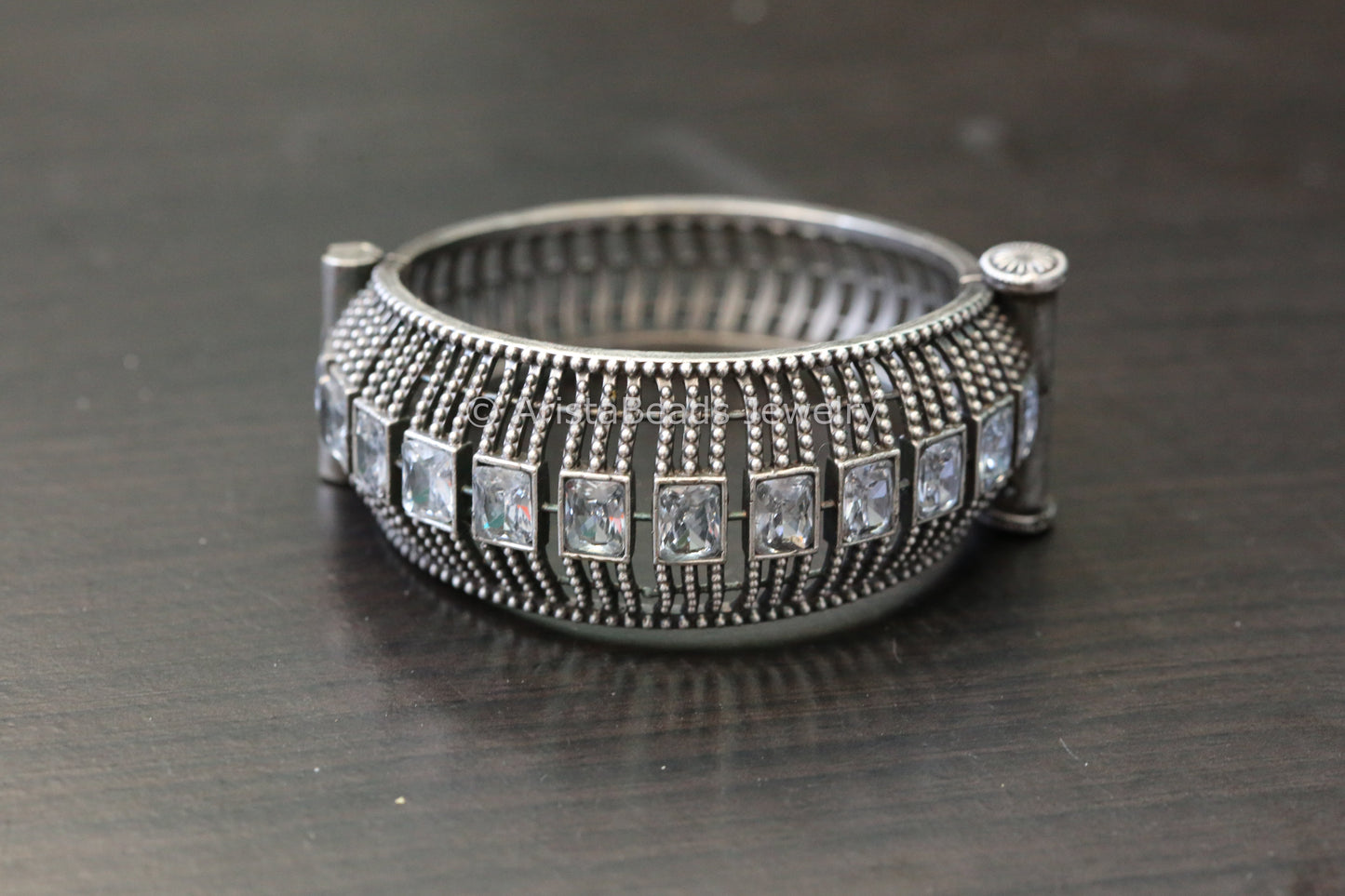 Clear CZ Bangle Bracelet (Openable)