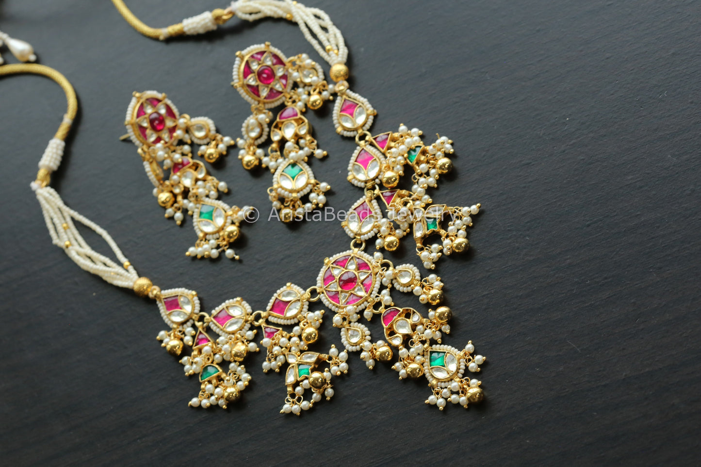 Dainty Next to Real Jadau Pachi Kundan Necklace