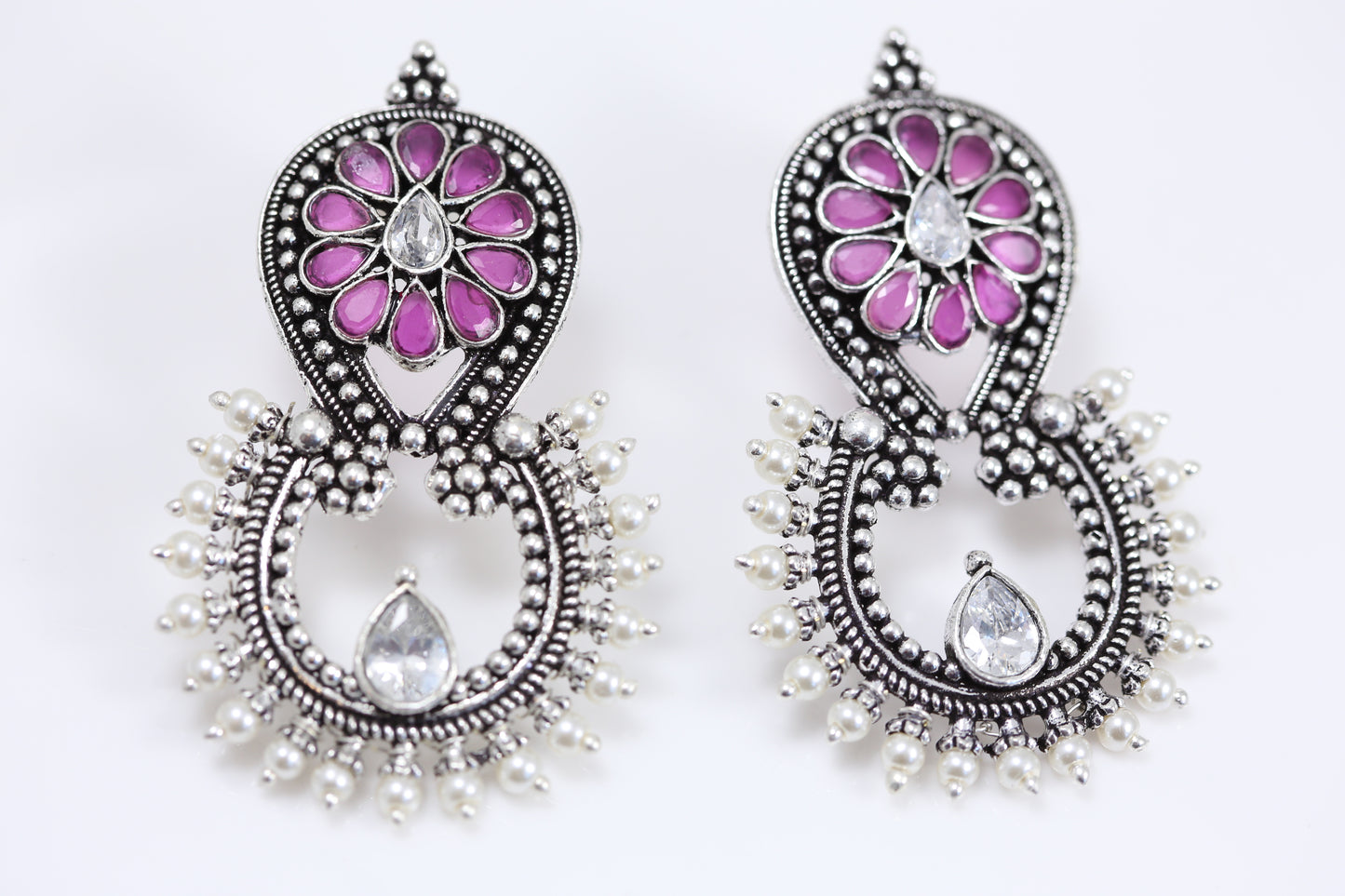 Ruby Oxidized Chandbaali