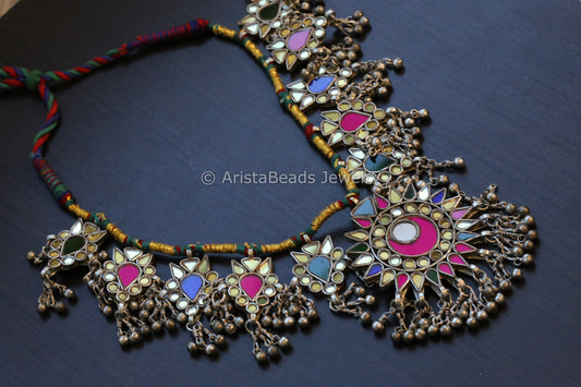 Long Real Glass Necklace - Multicolor