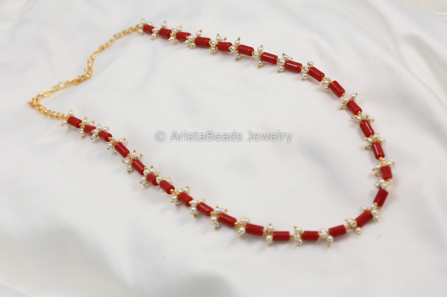 Coral Beaded Mala