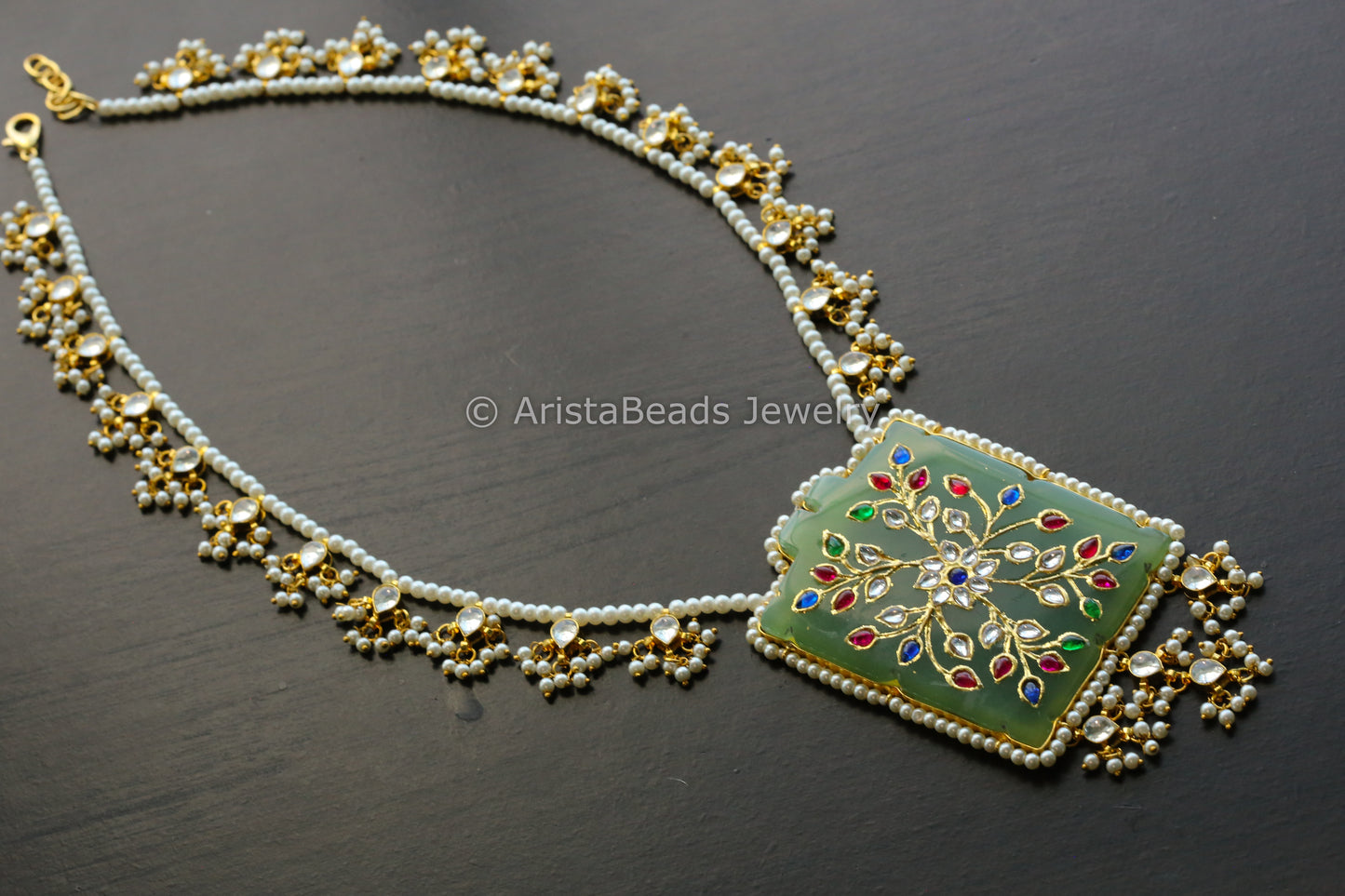 Kundan Jadai Jade Necklace