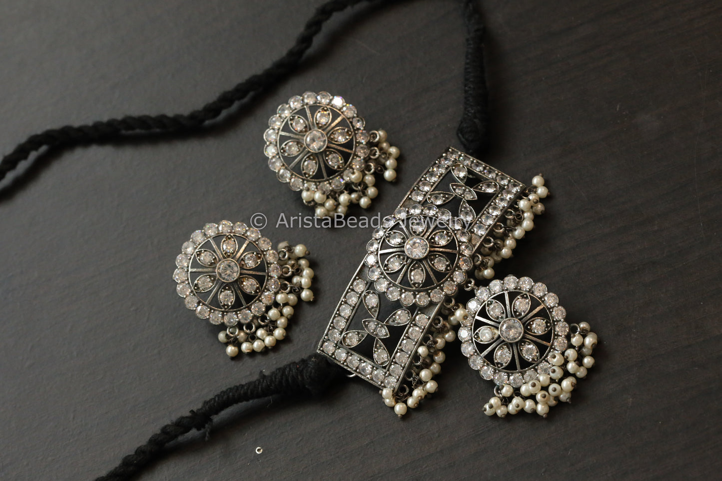 Small Clear CZ Choker Set