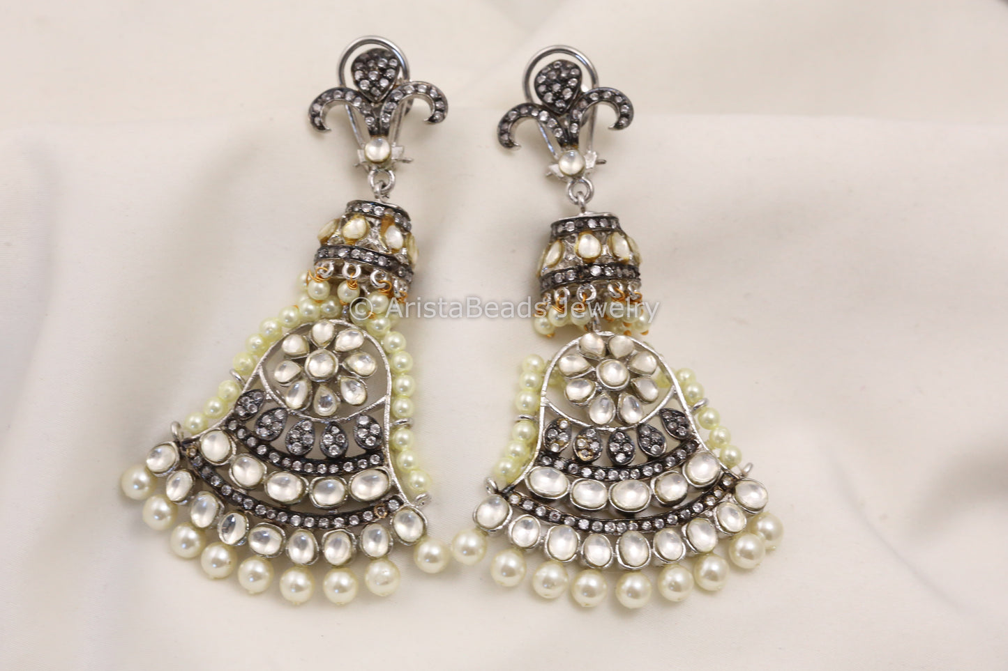 Victorian Kundan Jhumka Chandbaali