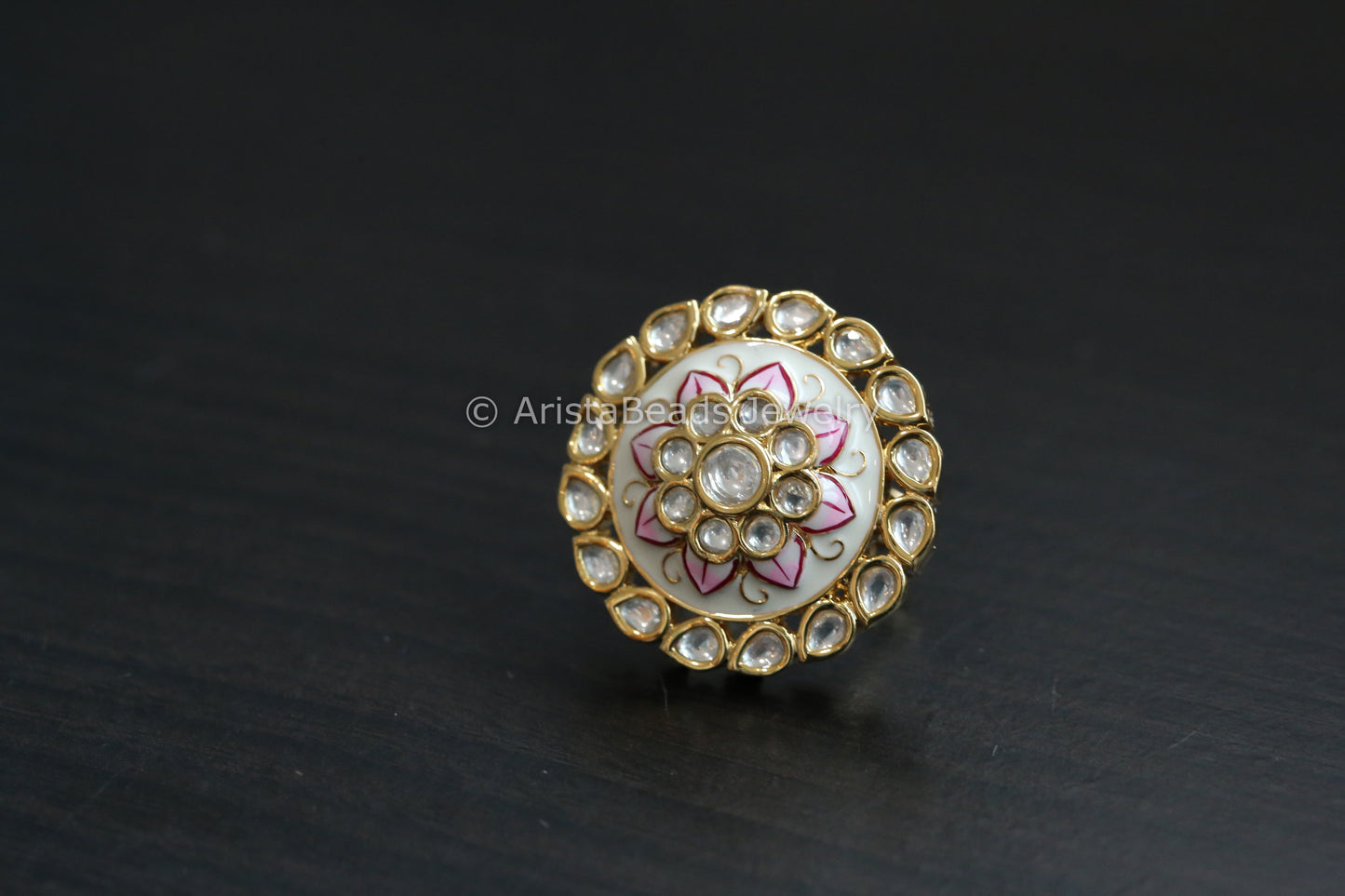 Kundan Ring (Adjustable)