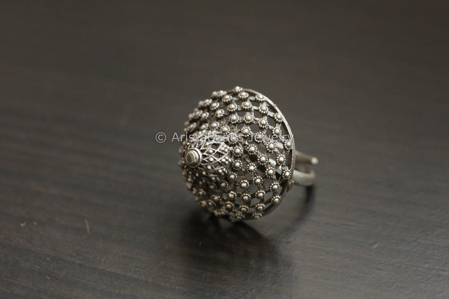 3D Oxidized Adjustable Ring