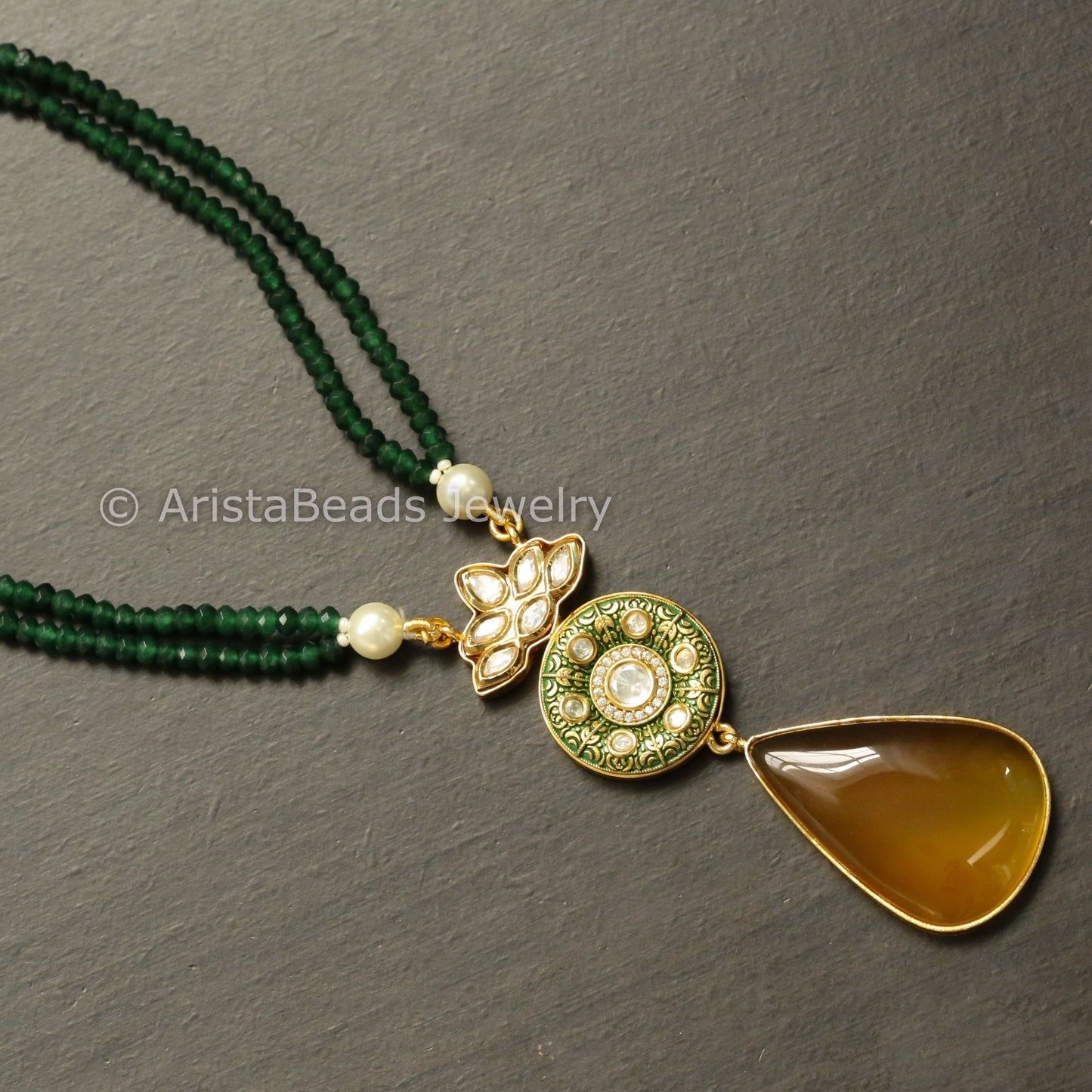 Contemporary Kundan Mala Necklace
