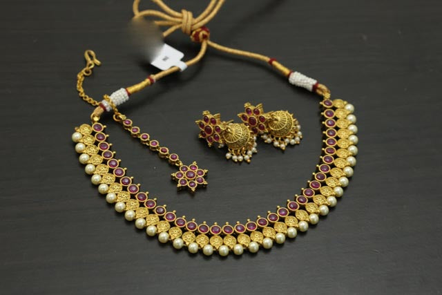 Kemp Antique Gold Necklace Set