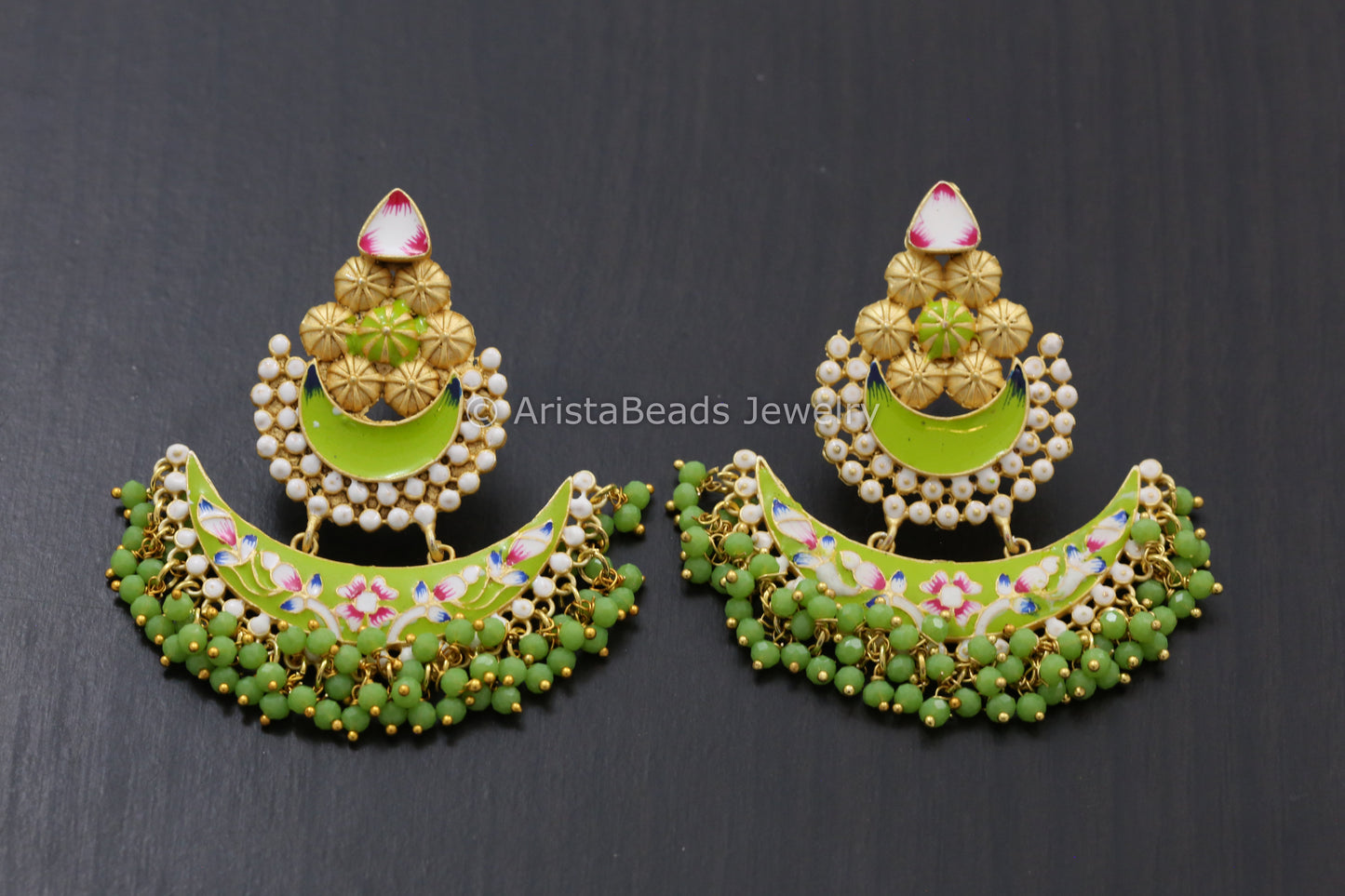 Enamel Chandbaali- Colors Available