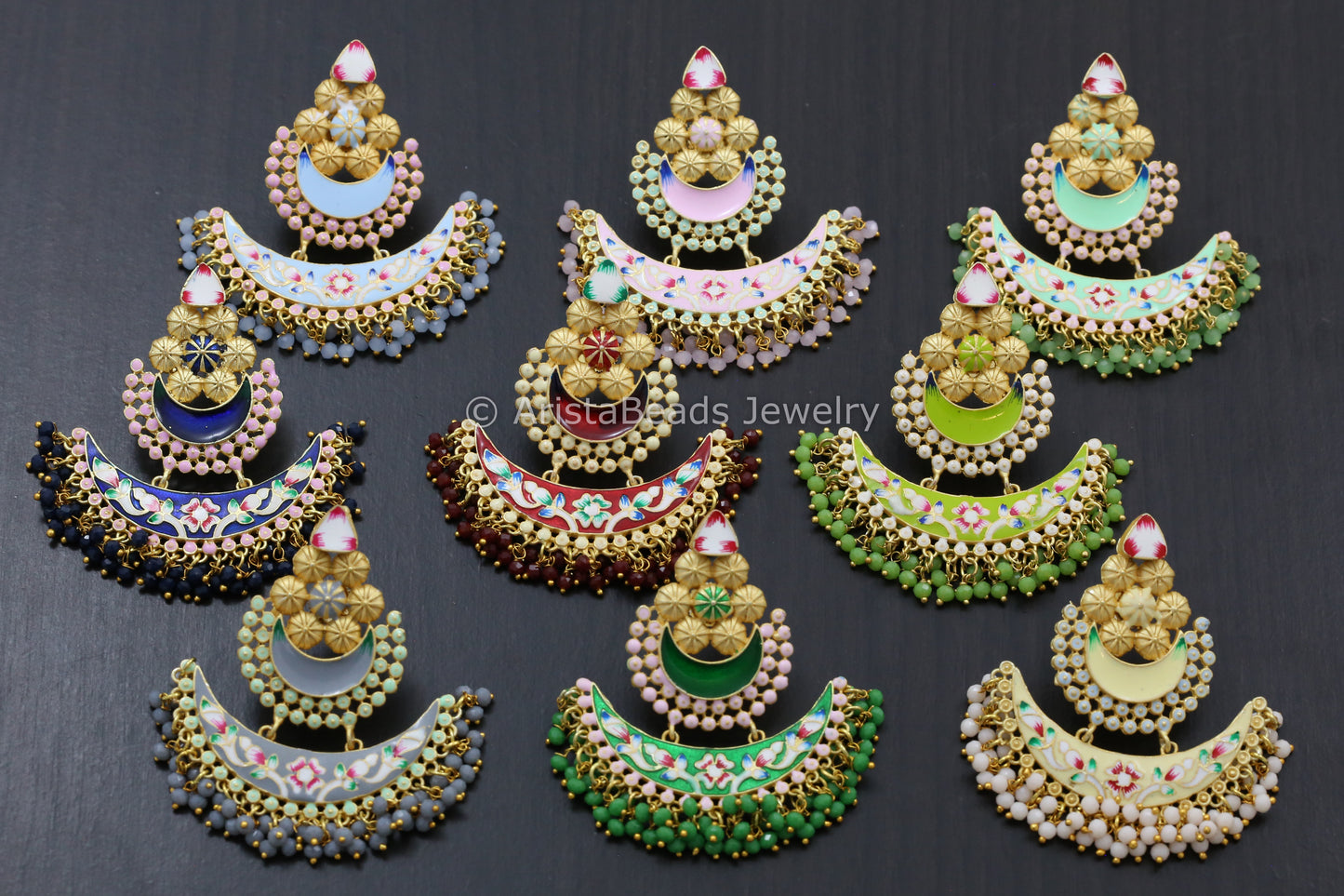 Enamel Chandbaali- Colors Available