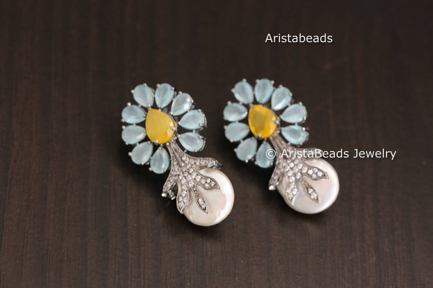 Baroque & Monalisa Stone Earrings