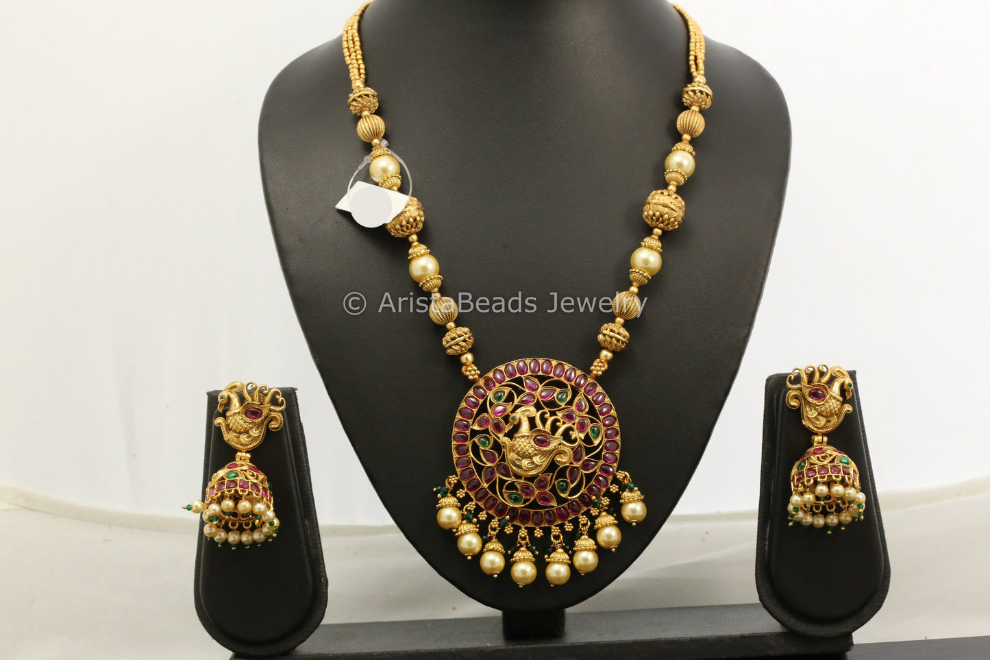 Kemp Stones Peacock Pendant Set