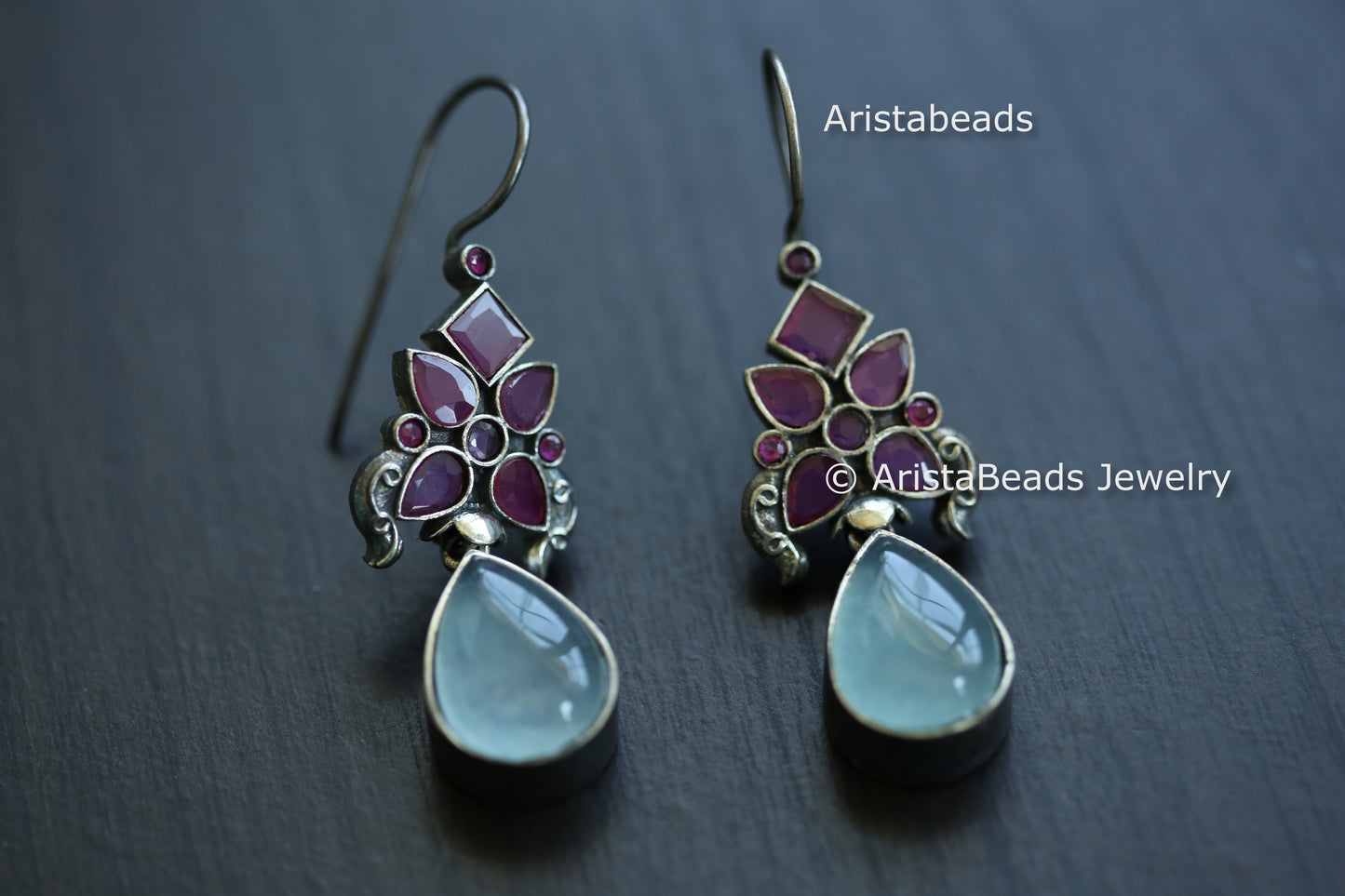 CZ Monalisa Stone Earrings
