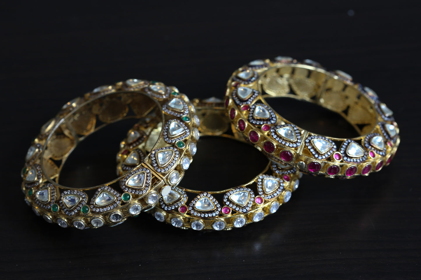 Victorian Kundan Pacheli Bracelet ( Colors Available)
