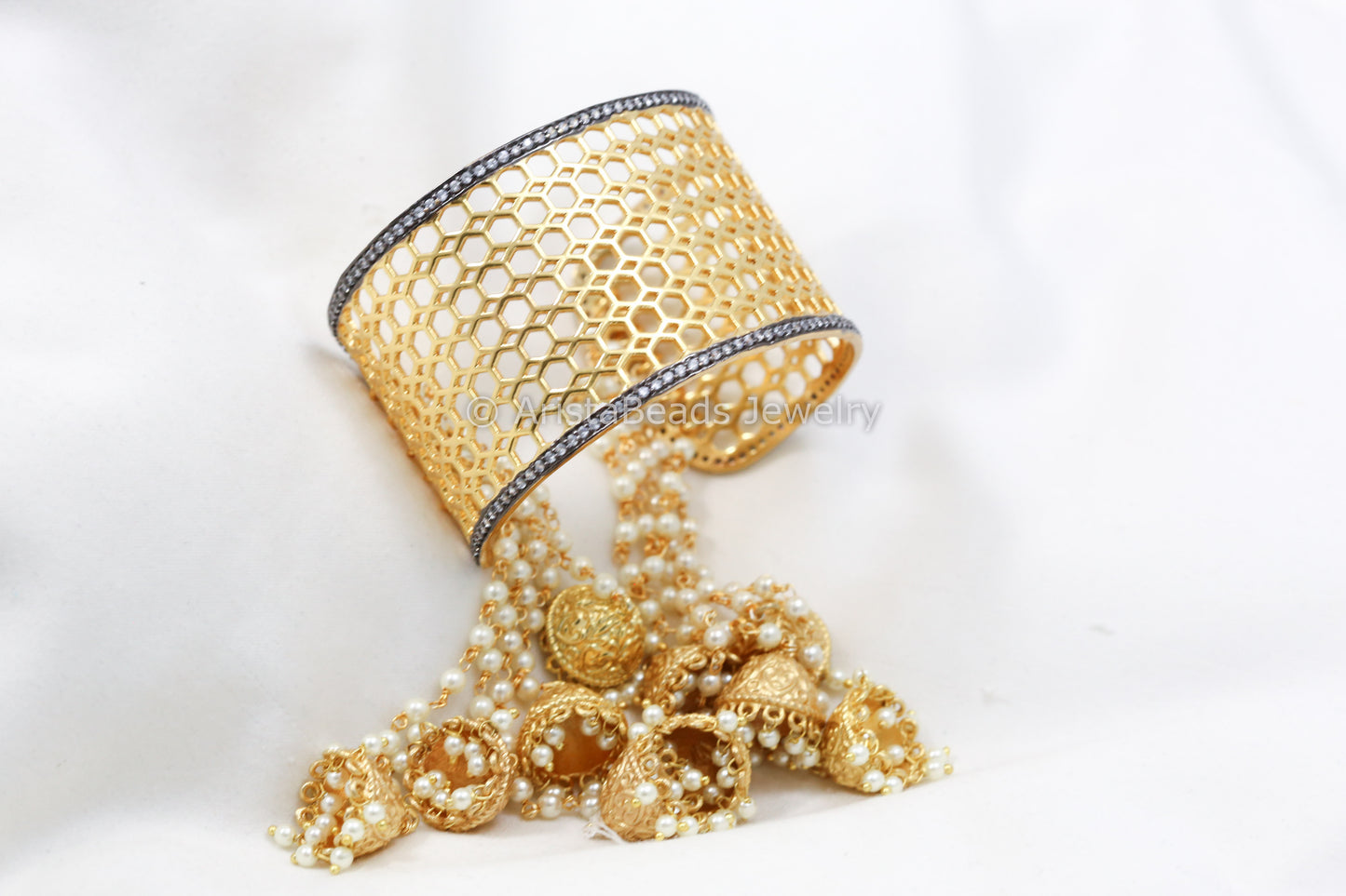 Contemporary Jhumka Bangle Bracelet