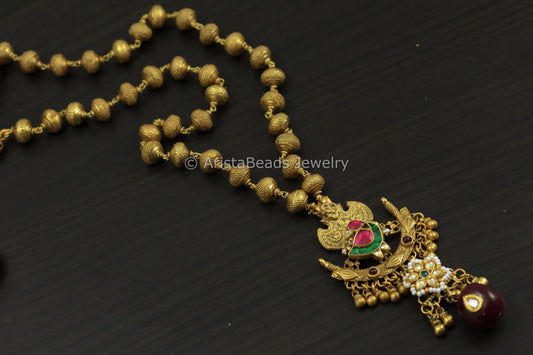 Kemp Kundan 925 Sterling Silver Necklace