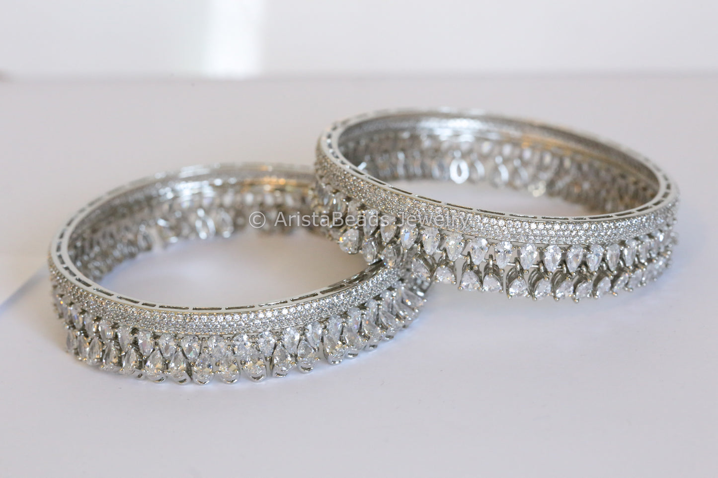 Premium Quality CZ Bangle Set