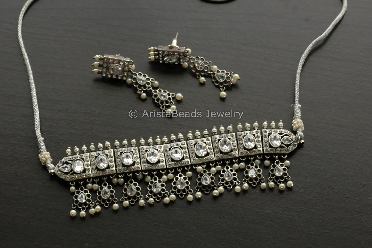 Clear Stone Choker Set