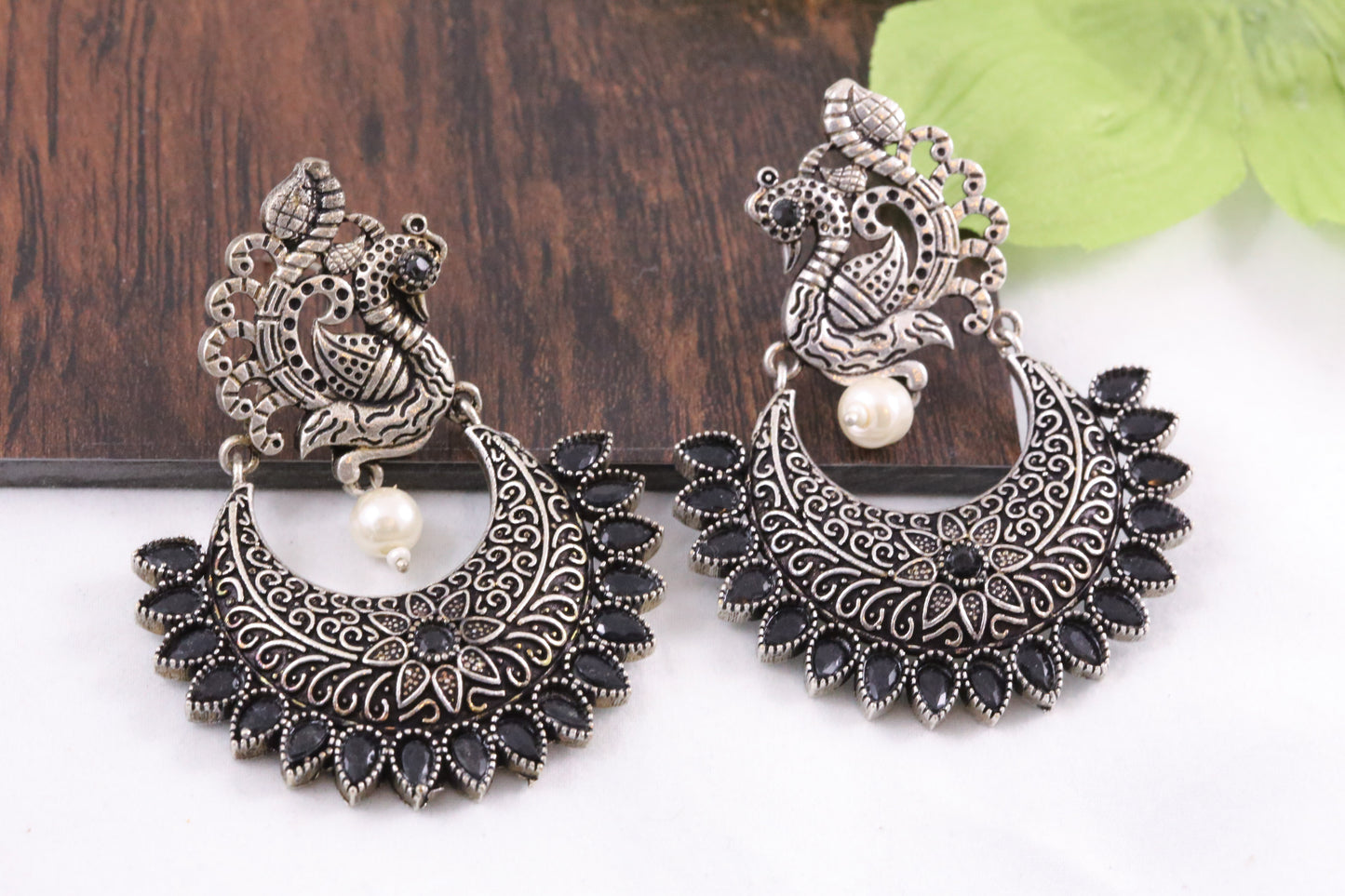 Black Peacock Chandbaali