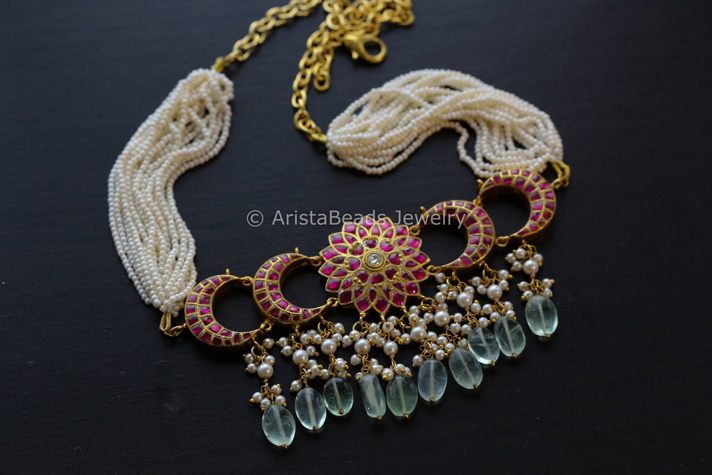 Handmade Jadau Kundan Choker Necklace