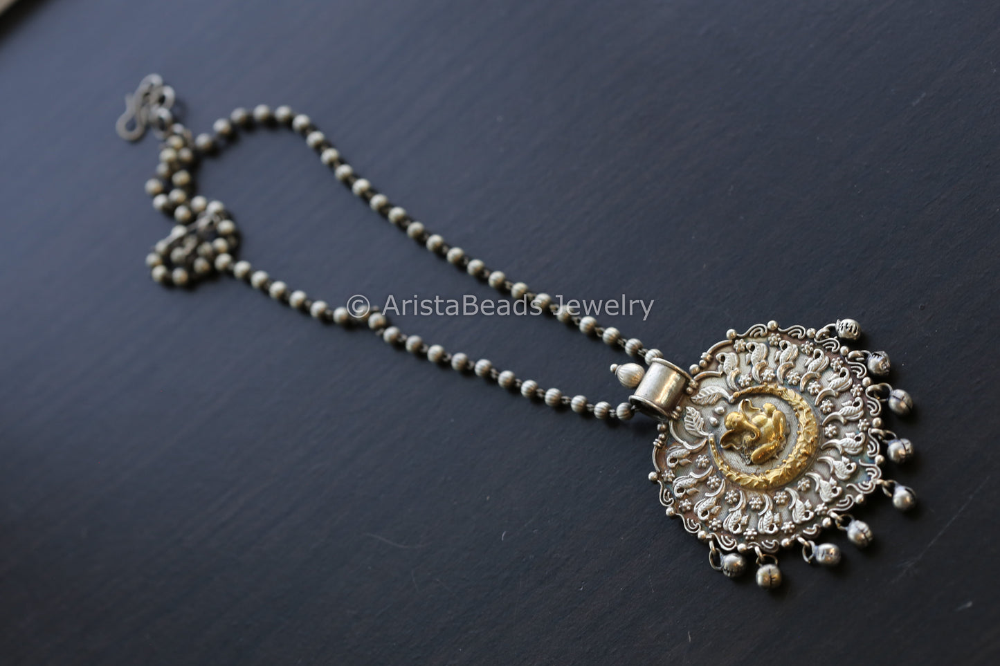 Ganesha Dual Tone Necklace