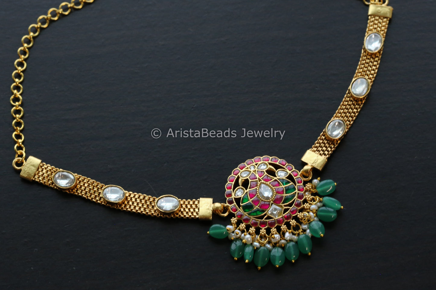Short Kundan Jadau Necklace