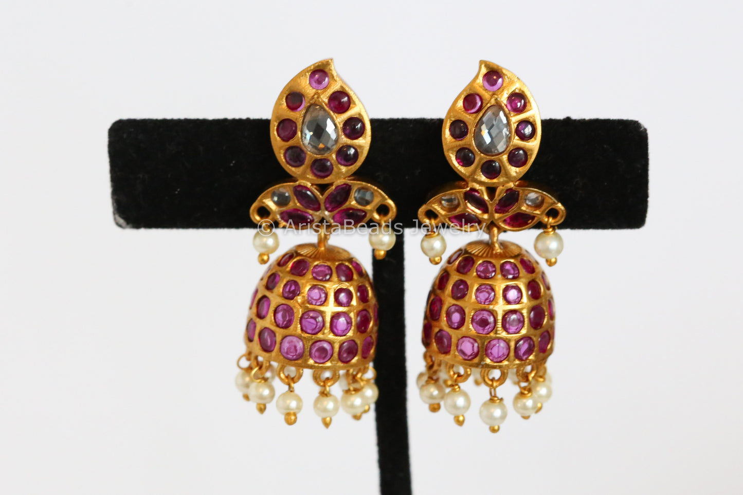 Small Kemp Stone Jhumka