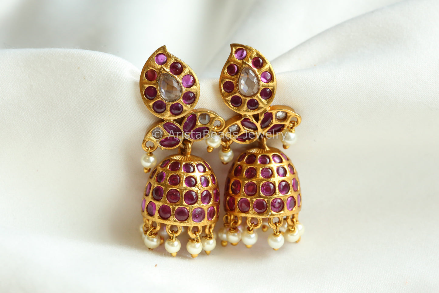 Small Kemp Stone Jhumka