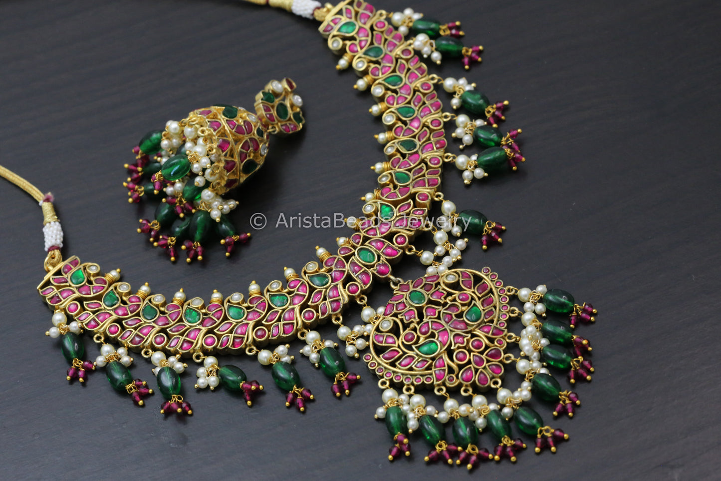 Next To Real Fine Jadau Kundan Necklace Set