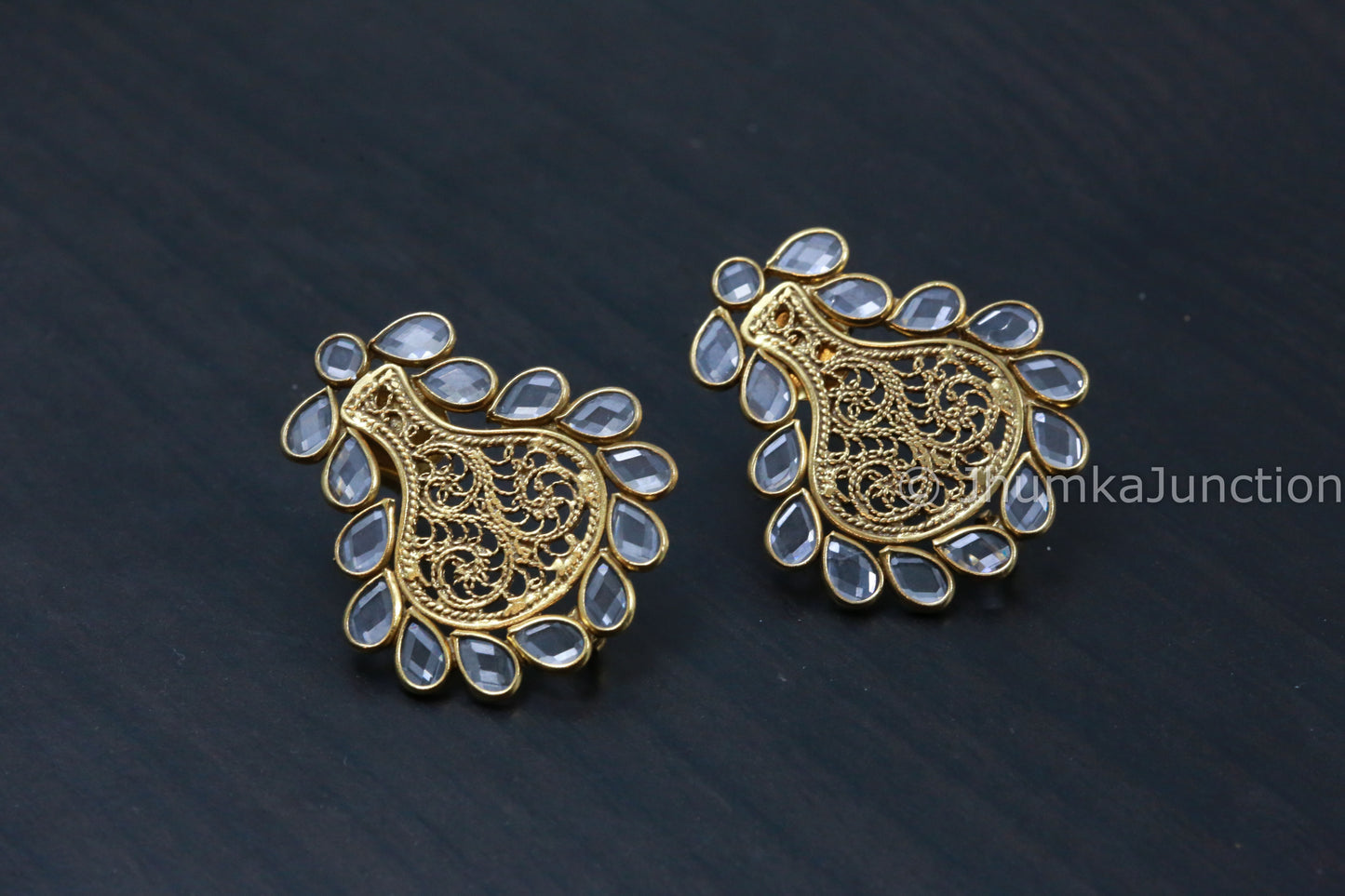 Cute Polki 925 Stud Earrings