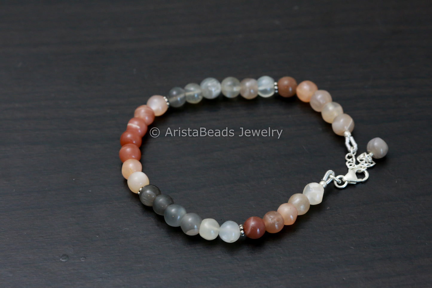 925 Sterling Silver Moonstone Bracelet