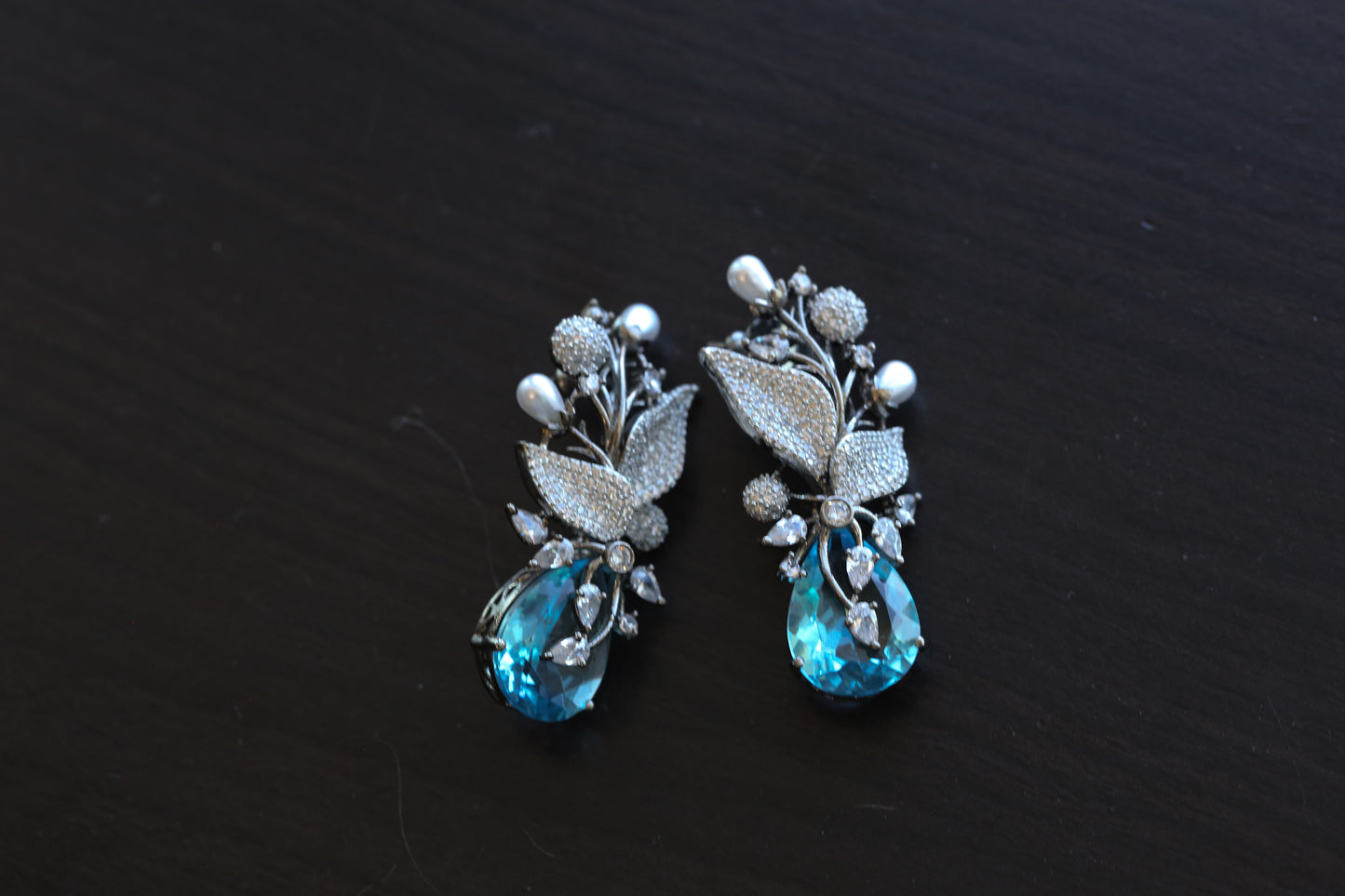 Contemporary CZ Victorian Finish Earring