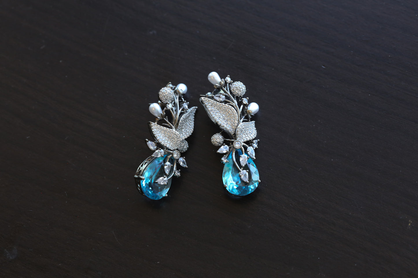 Contemporary CZ Victorian Finish Earring