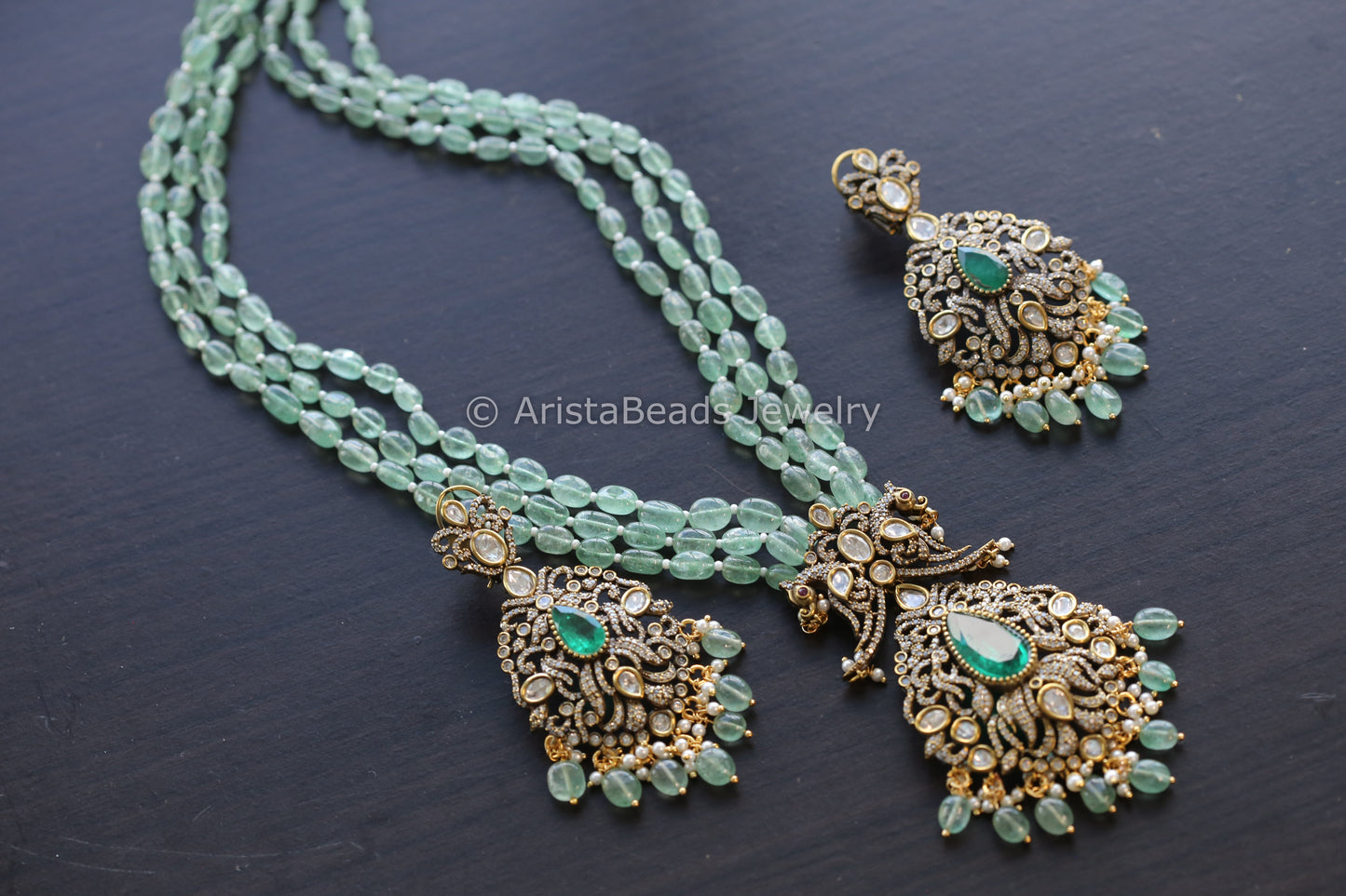 Victorian CZ, Moissanite Polki & Doublet Set