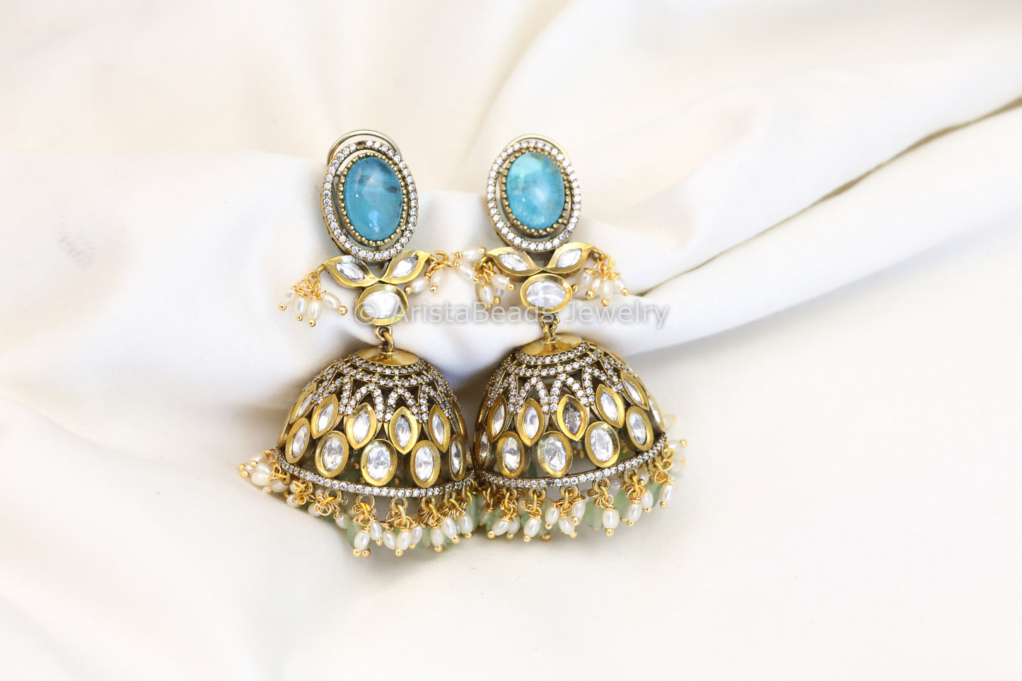 Doublet Jhumka - Blue