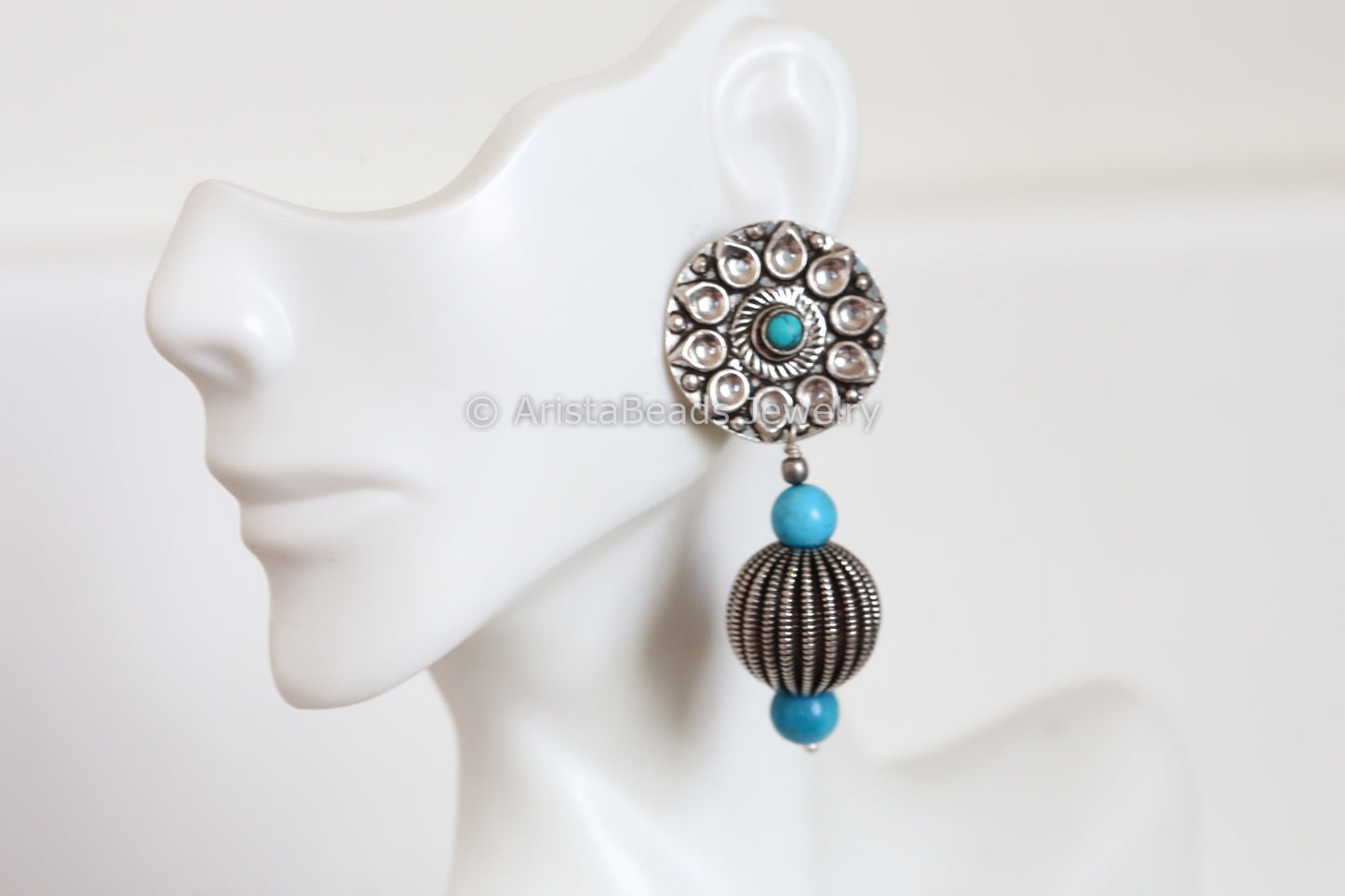 925 Sterling Silver Turquoise Earrings
