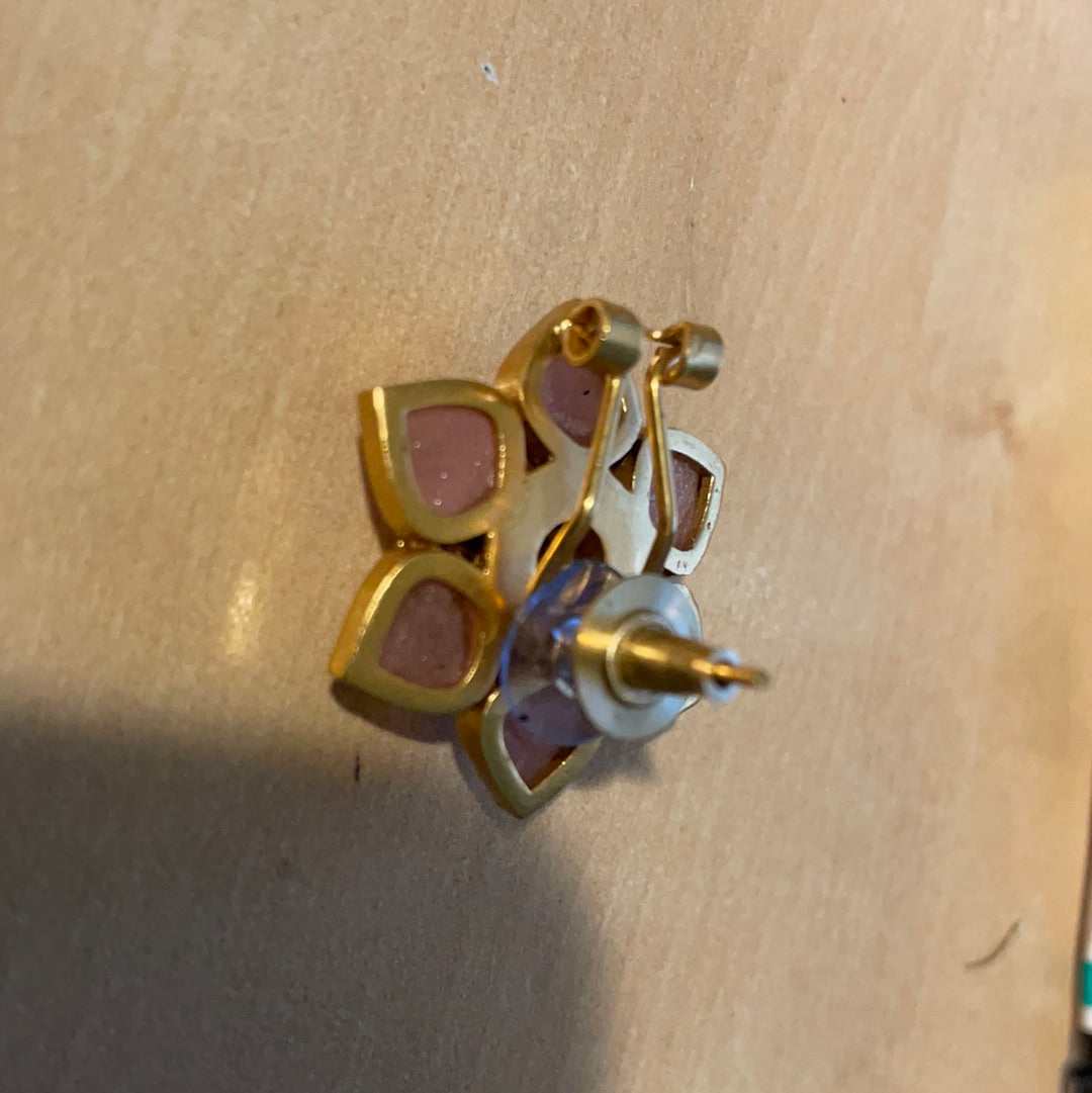 Flower Uncut Kundan & CZ Studs - 6 colors