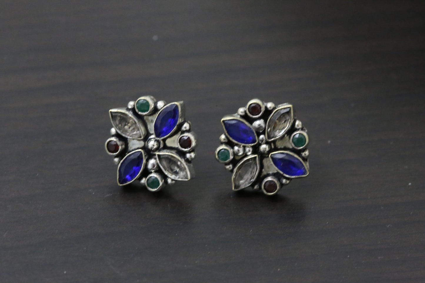 Cute Clear Blue Studs