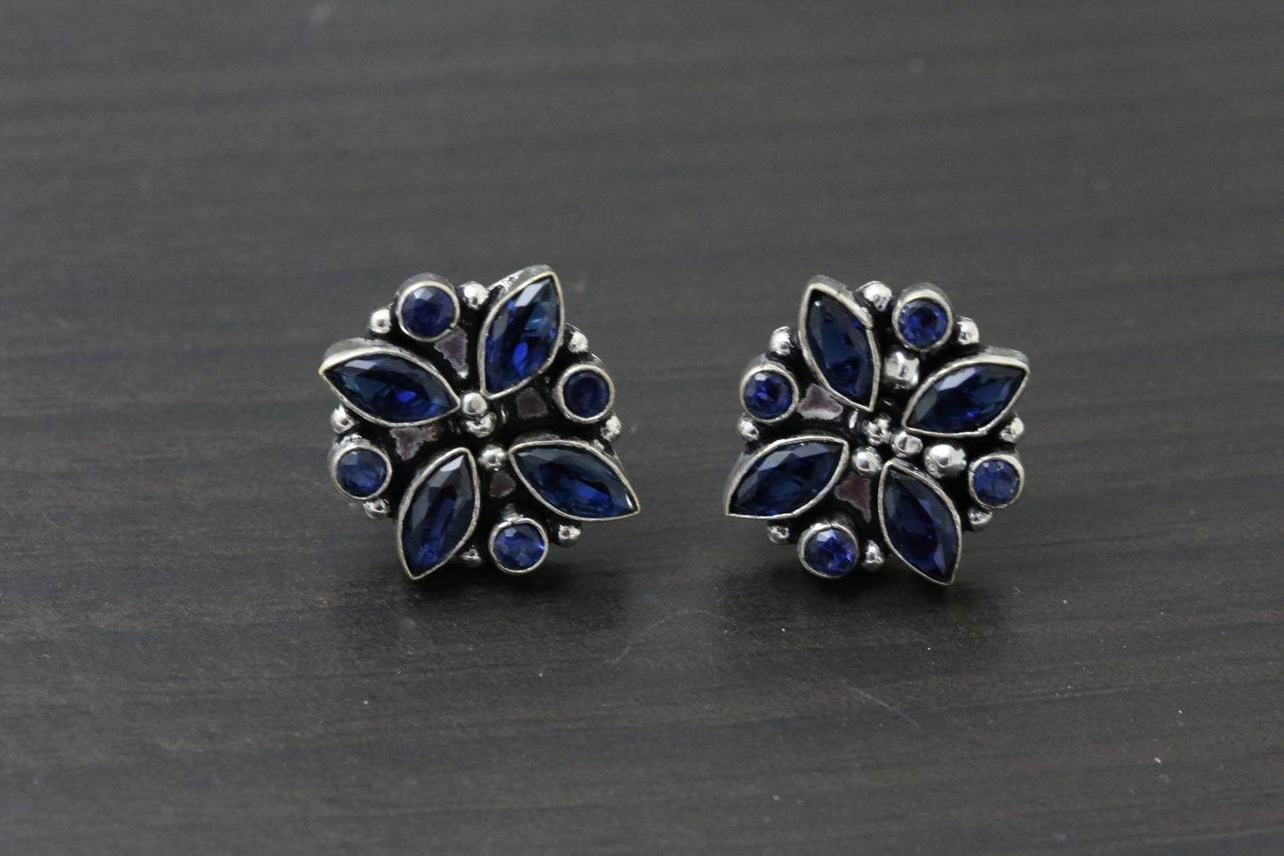 Cute Blue CZ Studs