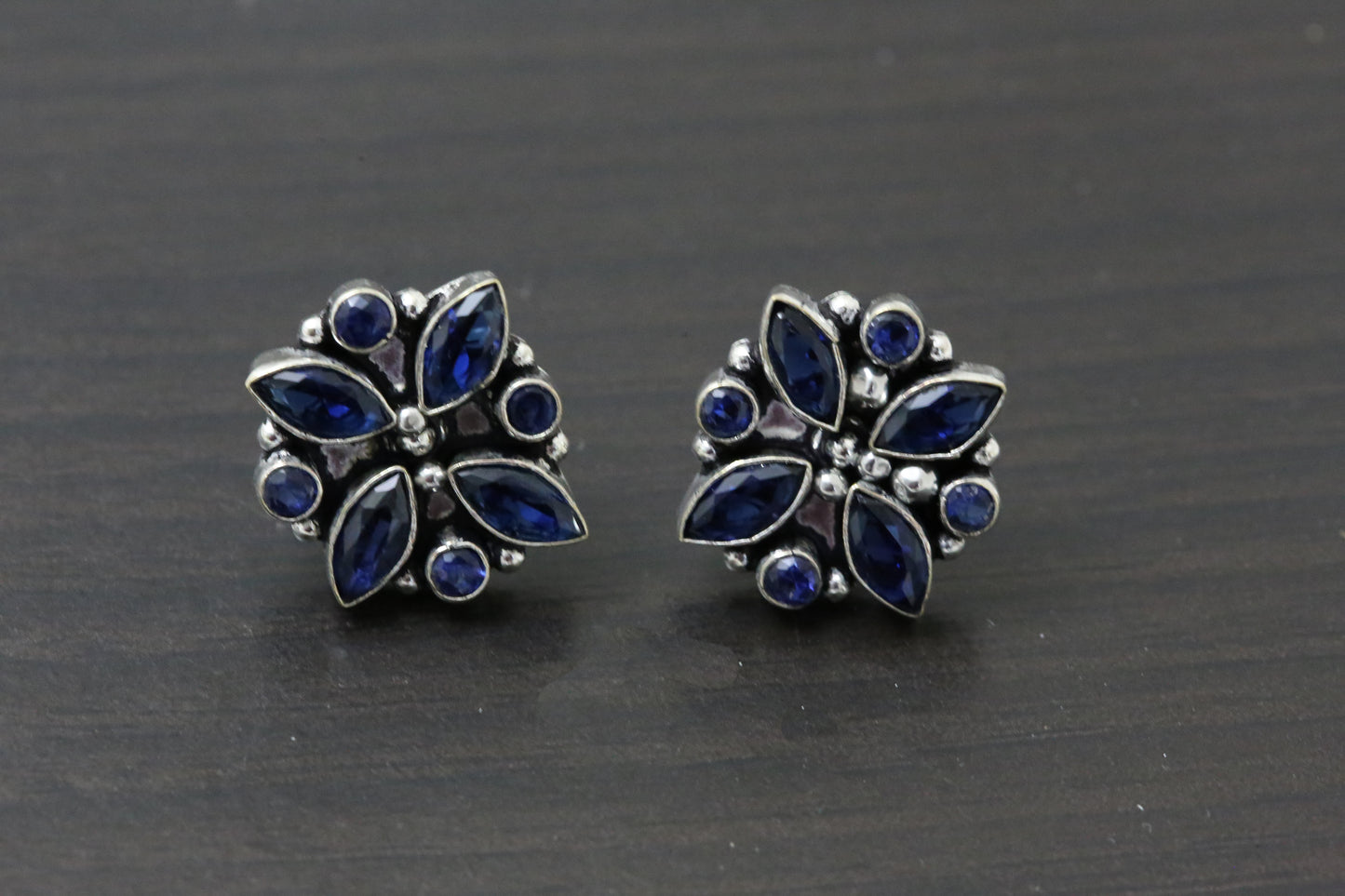 Cute Blue CZ Studs