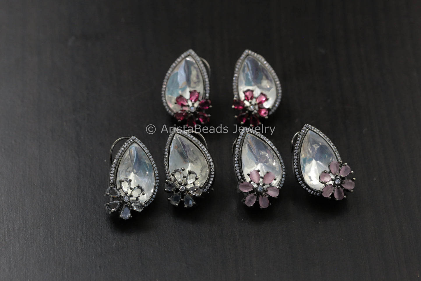 Victorian Uncut Polki Studs