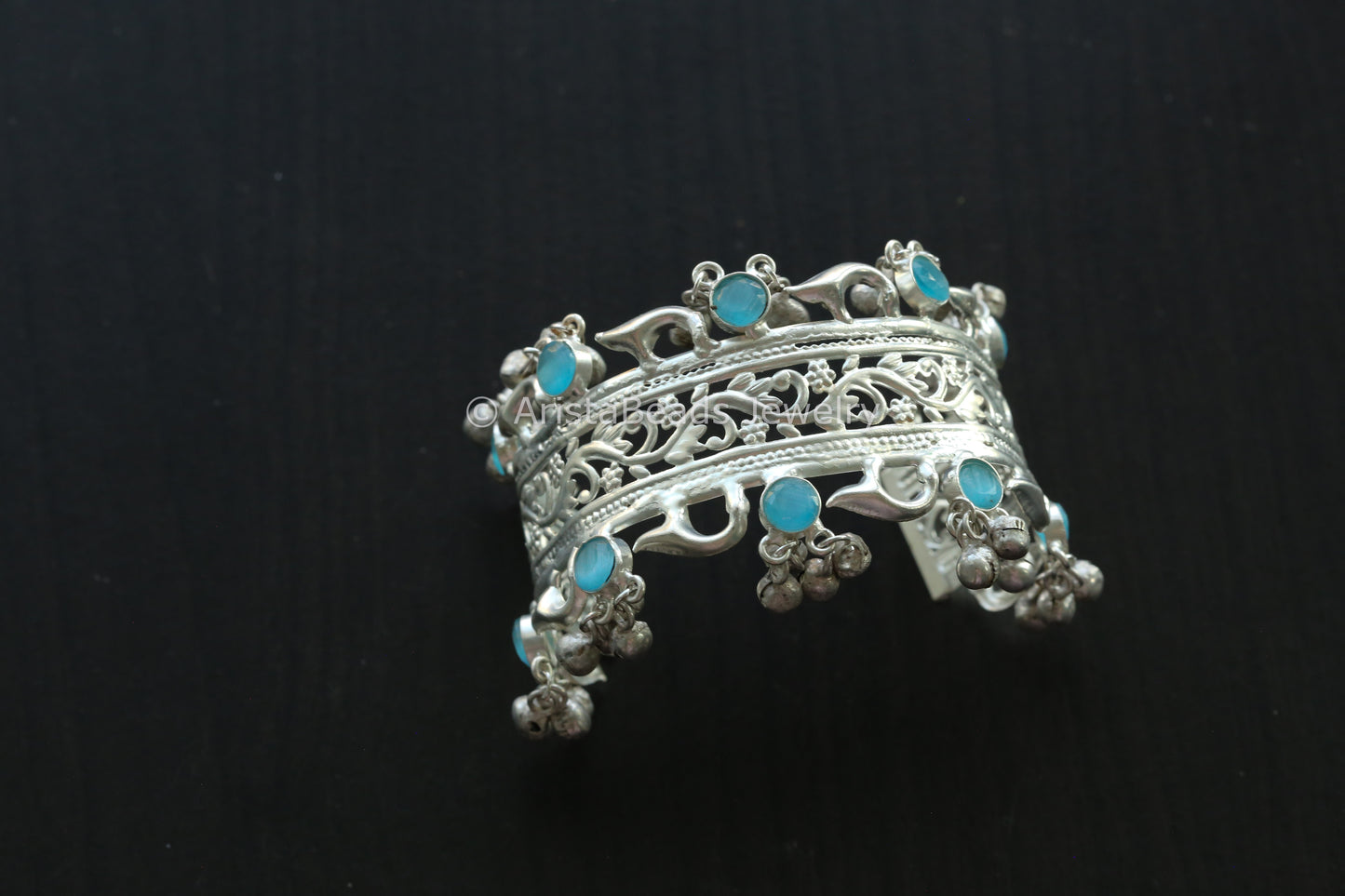 Silver Look Cuff -Glacial Blue