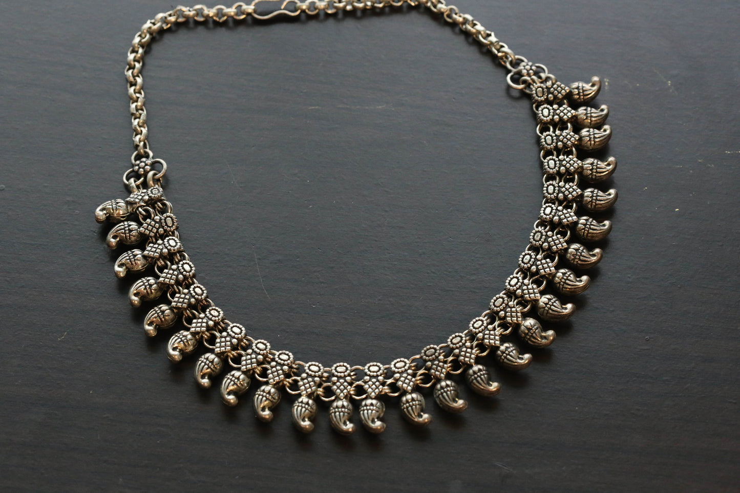 German Silver Mango Necklace