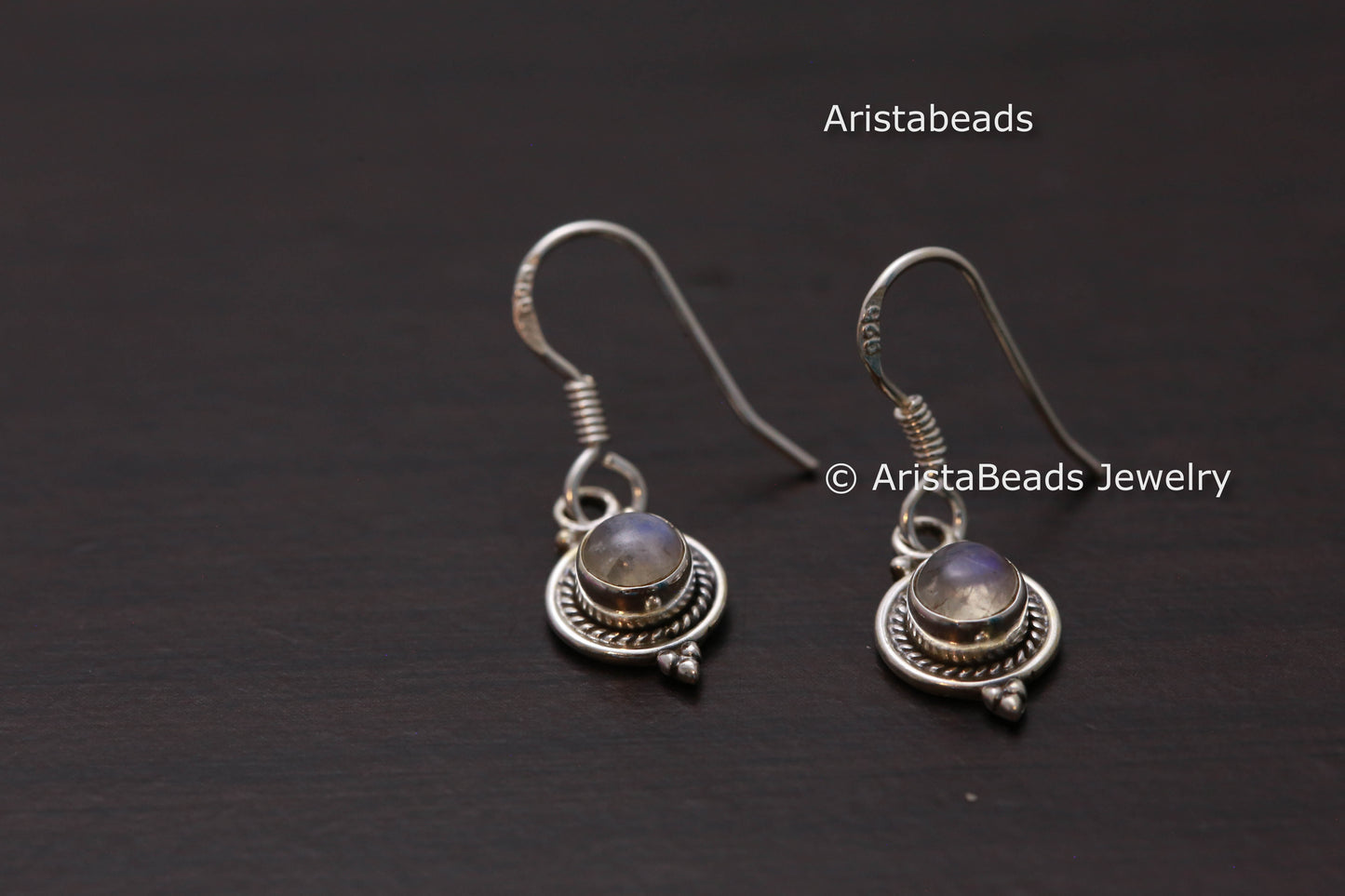 Rawa Work 925 Rainbow Moonstone Drops