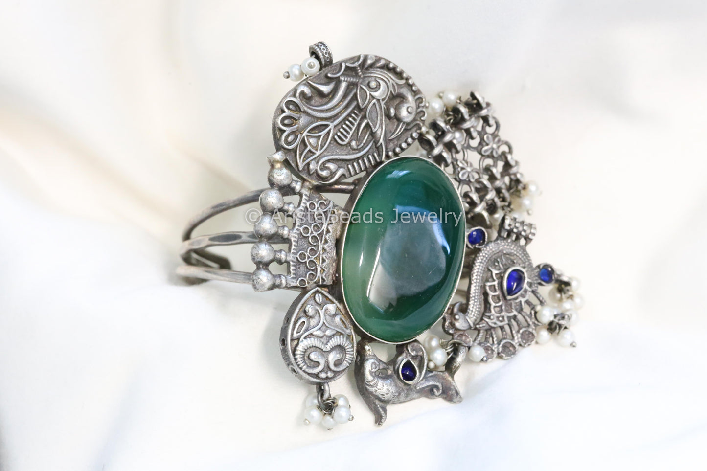 Handmade Designer Cuff - Green