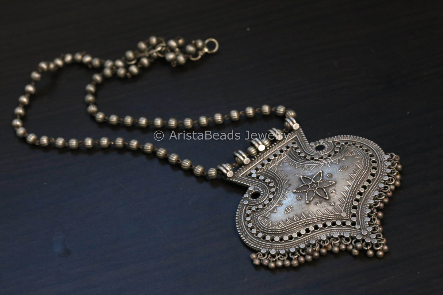 Silver Look Pendant Necklace