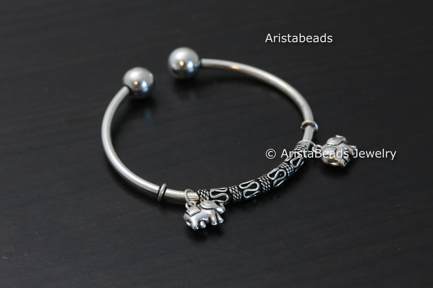 925 Sterling Rawa Work Adjustable Bracelet